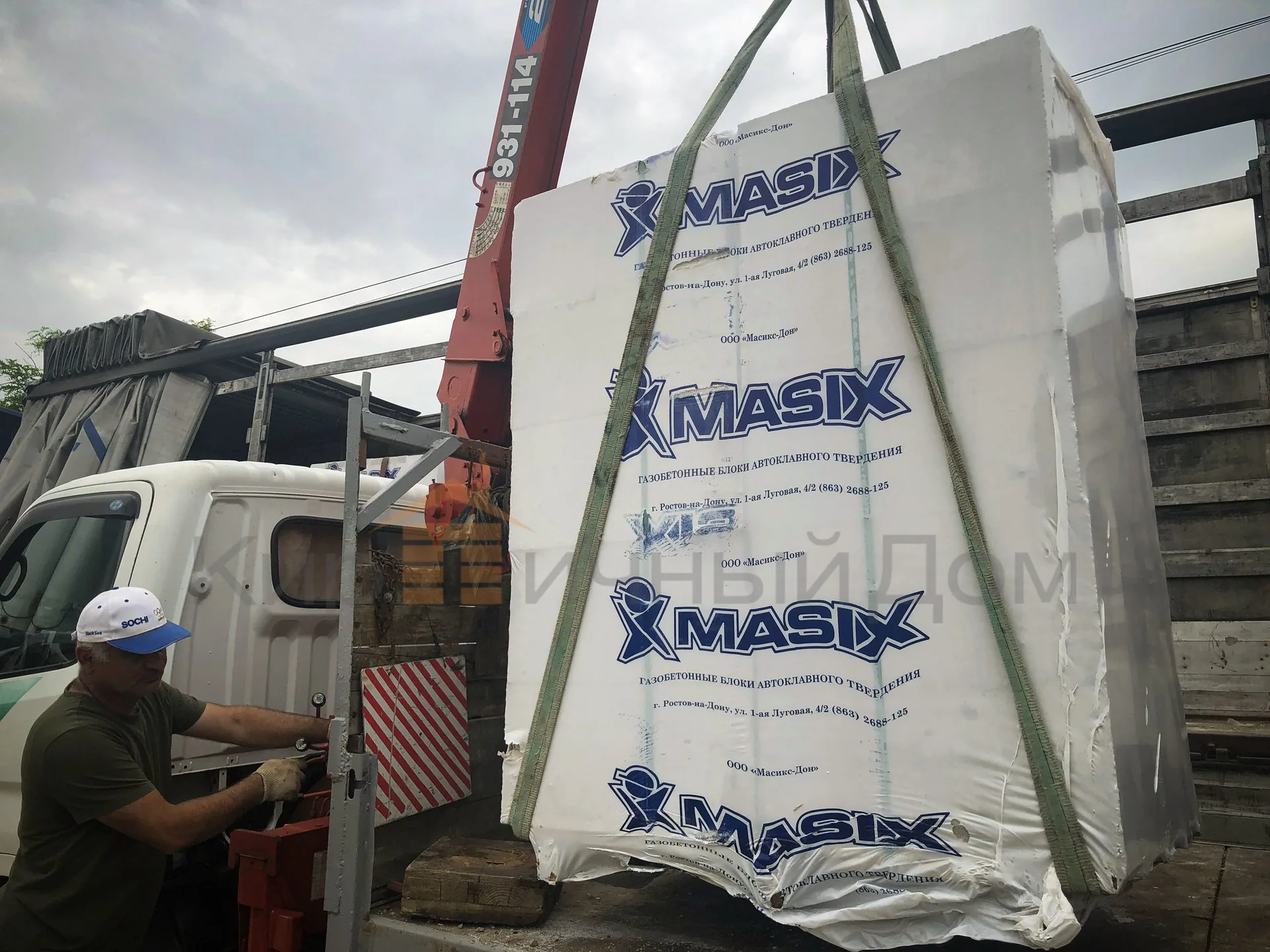 Газобетон Masix D600 625х100х250 мм фото 5