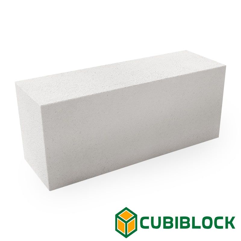 Газобетонный блок стеновой Cubi Block D600 625х250х250 B3.5 фото 0